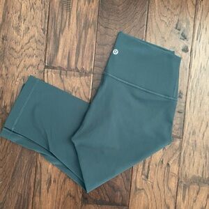 Lululemon Crop Hunter Green Leggings